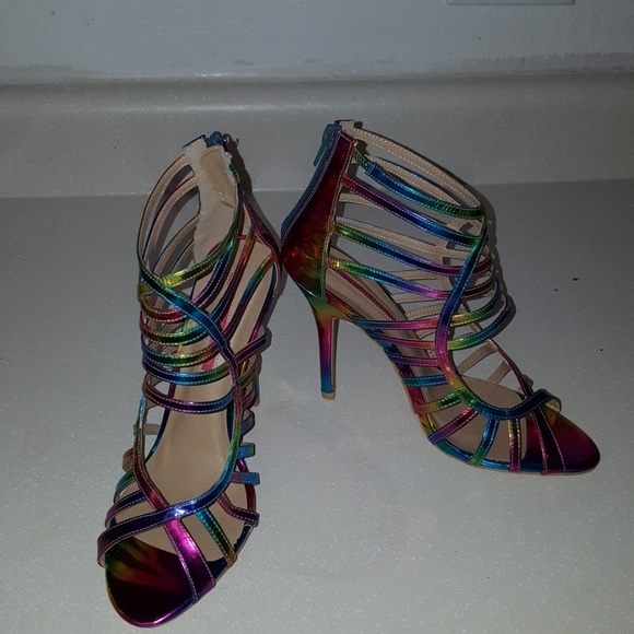 Rainbow Matalic heel (SOLD) - Picture 5 of 6